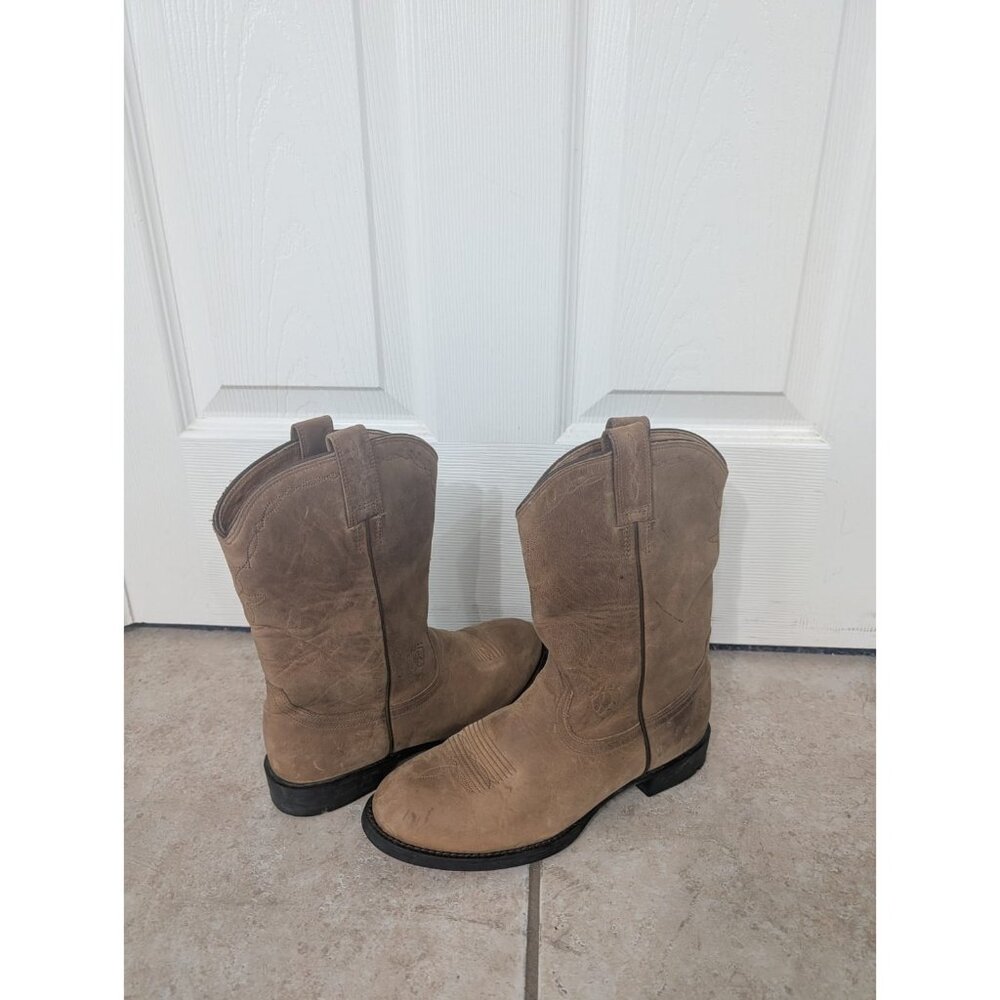Ariat Brown Suede Western Cowboy Boots